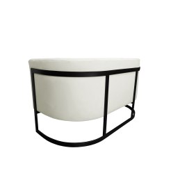 Sofa Glamour tkanina Welur podstawa metalowa