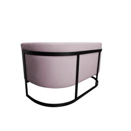 Sofa Glamour tkanina Welur podstawa metalowa