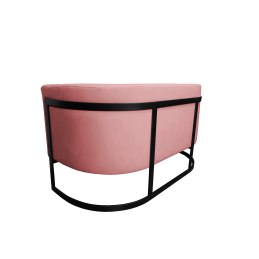 Sofa Glamour tkanina Welur podstawa metalowa