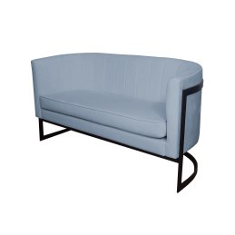 Sofa Glamour tkanina Welur podstawa metalowa