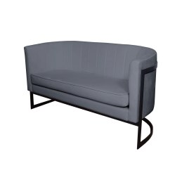 Sofa Glamour tkanina Welur podstawa metalowa