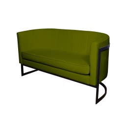 Sofa Glamour tkanina Welur podstawa metalowa