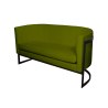 Sofa Glamour tkanina Welur podstawa metalowa