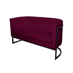 Sofa Glamour tkanina Welur podstawa metalowa