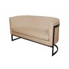 Sofa Glamour tkanina Welur podstawa metalowa
