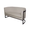 Sofa Glamour tkanina Welur podstawa metalowa