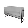 Sofa Glamour tkanina Welur podstawa metalowa