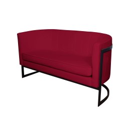 Sofa Glamour tkanina Welur podstawa metalowa
