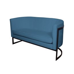 Sofa Glamour tkanina Welur podstawa metalowa