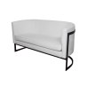Sofa Glamour tkanina Welur podstawa metalowa
