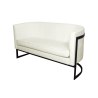 Sofa Glamour tkanina Welur podstawa metalowa