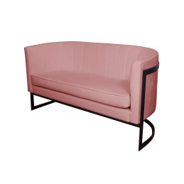 Sofa Glamour tkanina Welur podstawa metalowa