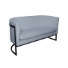 Sofa Glamour tkanina Welur podstawa metalowa