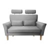 Sofa DENVER tkanina Welur noga drewniana