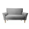 Sofa DENVER tkanina Welur noga drewniana