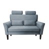 Sofa DENVER tkanina Welur noga drewniana