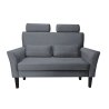 Sofa DENVER tkanina Welur noga drewniana