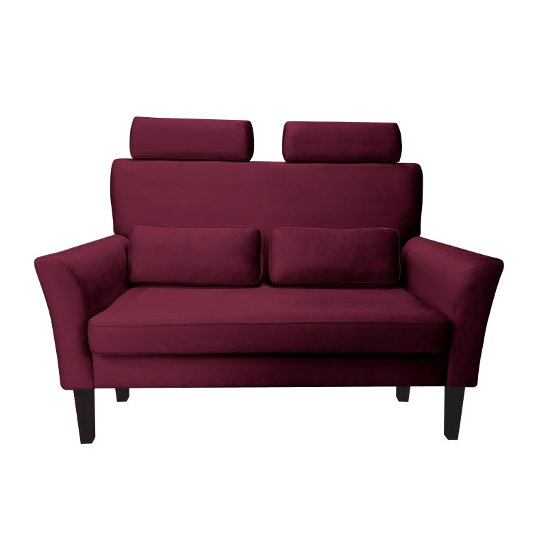 Sofa DENVER tkanina Welur noga drewniana