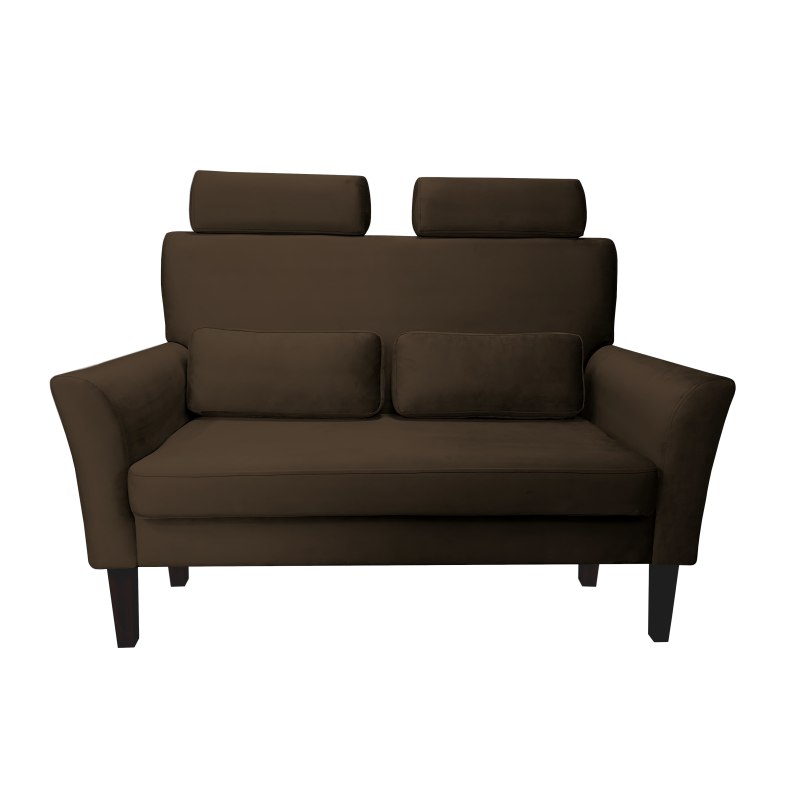 Sofa DENVER tkanina Welur noga drewniana