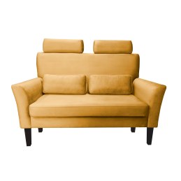 Sofa DENVER tkanina Welur noga drewniana