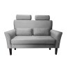 Sofa DENVER tkanina Welur noga drewniana