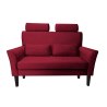 Sofa DENVER tkanina Welur noga drewniana