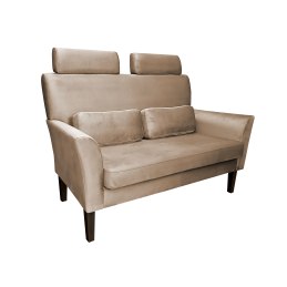 Sofa DENVER tkanina Welur noga drewniana