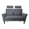 Sofa DENVER tkanina Welur noga drewniana