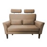 Sofa DENVER tkanina Welur noga drewniana