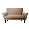 Sofa DENVER tkanina Welur noga drewniana