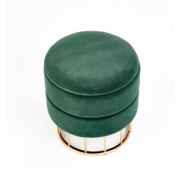 MINTY pufa ciemny zielony / złoty