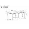 CHARLES stół rozkładany