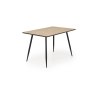 BERTO stół blat - naturalny, noga - czarny