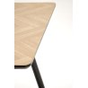 BERTO stół blat - naturalny, noga - czarny