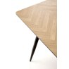 BERTO stół blat - naturalny, noga - czarny