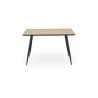 BERTO stół blat - naturalny, noga - czarny