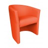Fotel CLUB Eco skóra D20 pomarańczowy