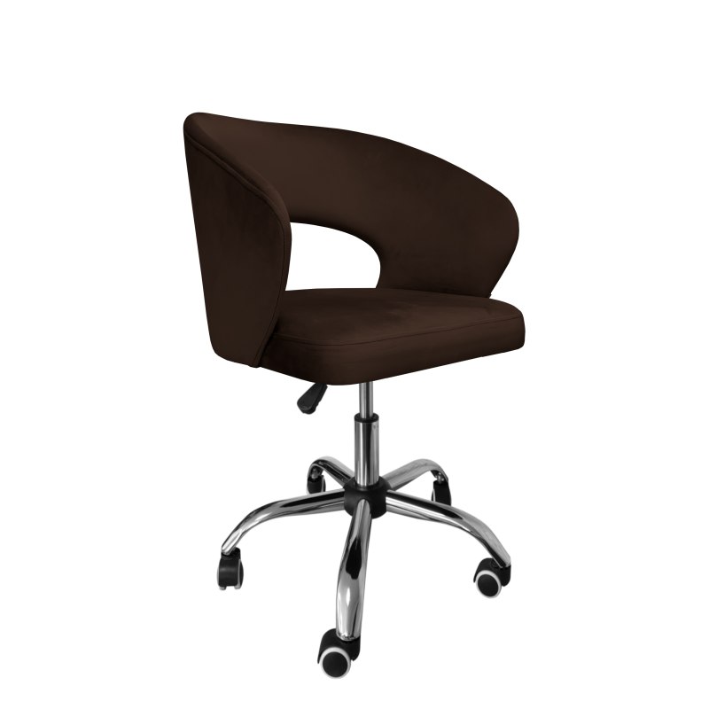 Fotel obrotowy AURA tkanina Welur krzesło biurowe