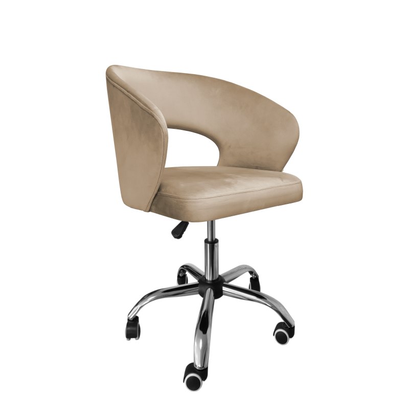 Fotel obrotowy AURA tkanina Welur krzesło biurowe