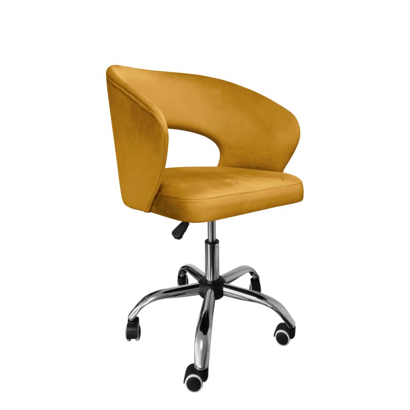 Fotel obrotowy AURA tkanina Welur krzesło biurowe