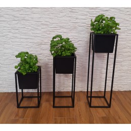 Kwietnik stojący metal LOFT stojak na kwiaty
