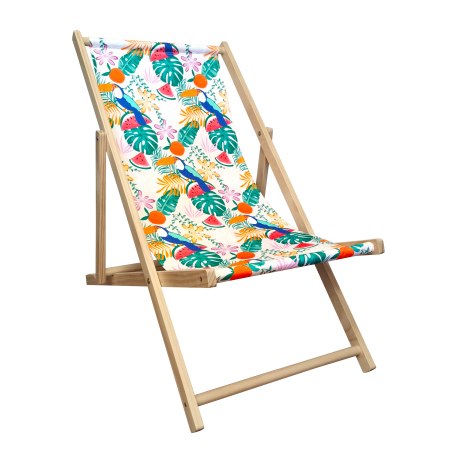 Leżak Drewniany Regulowany • TARAS • BALKON • OGRÓD