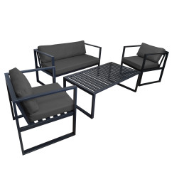 Zestaw mebli ogrodowych sofa + 2 fotele + stolik