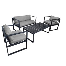 Zestaw mebli ogrodowych sofa + 2 fotele + stolik
