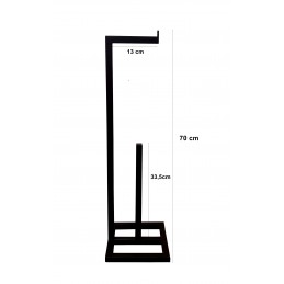 Stojak na papier toaletowy ręcznik + zapas loft industrial metal