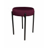 Taboret DIOR MG02 śliwka Velvet - loft