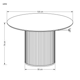 LOPEZ stół okrągły