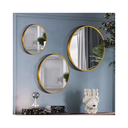 Lustro LOFT ścienne okrągłe łazienkowe do salonu sypialni loftowe Industrialne minimalistyczne