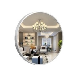 Lustro LOFT ścienne okrągłe łazienkowe do salonu sypialni loftowe Industrialne minimalistyczne