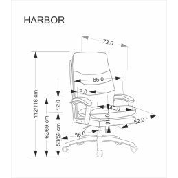 HARBOR fotel gabinetowy